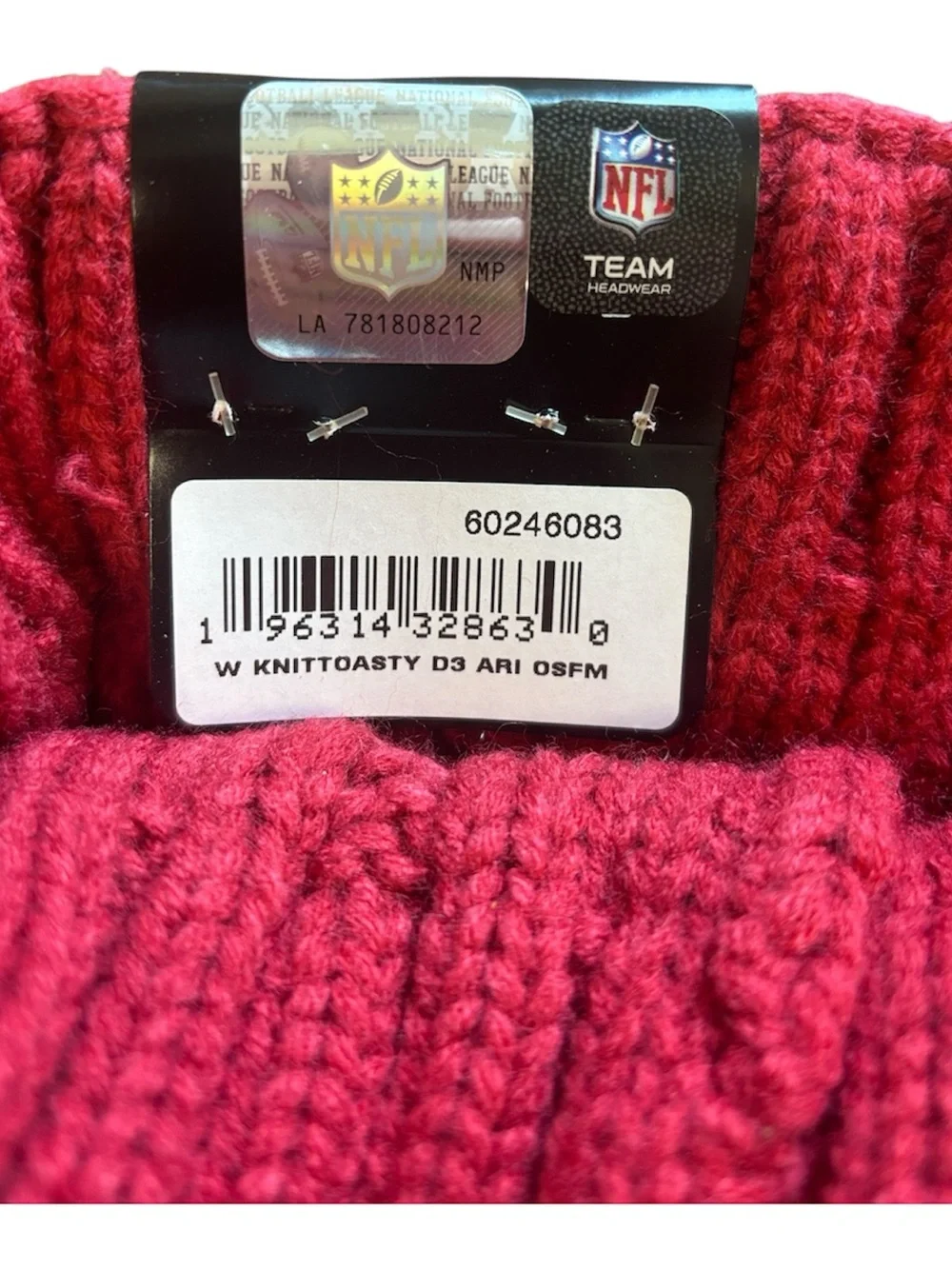 Arizona Cardinals New Era Women's Toasty Cuffed Knit Hat with Pom